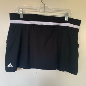 Black/white stripe tennis golf skort extra large